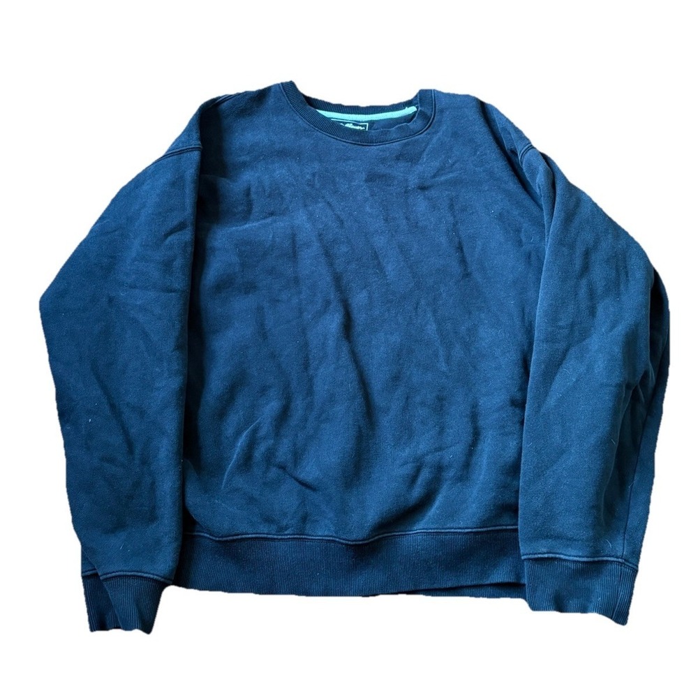 Eddie Bauer Men's Long Sleeve Crew Neck‎ Sweatshirt Size XL Black